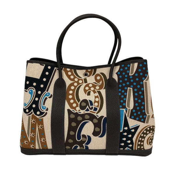 エルメス HERMES ガーデンパーティPM W刻 エレクトリック×エベンヌ トワル/ネゴンダ レディース ハンドバッグ