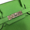 エルメス HERMES バーキン30 B刻 ヴェールユッカ シルバー金具 トゴ レディース ハンドバッグ