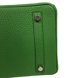 エルメス HERMES バーキン30 B刻 ヴェールユッカ シルバー金具 トゴ レディース ハンドバッグ