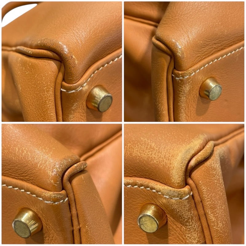 エルメス HERMES ケリー32 □B刻 ナチュラル　ゴールド金具 ヴォーガリバー レディース ハンドバッグ