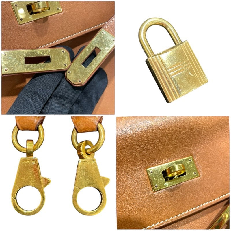 エルメス HERMES ケリー32 □B刻 ナチュラル　ゴールド金具 ヴォーガリバー レディース ハンドバッグ