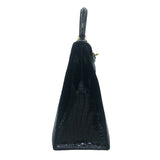 エルメス HERMES ケリー32 〇V刻 ブラック　GD金具 ポロサス レディース ショルダーバッグ