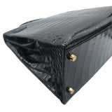 エルメス HERMES ケリー32 〇V刻 ブラック　GD金具 ポロサス レディース ショルダーバッグ