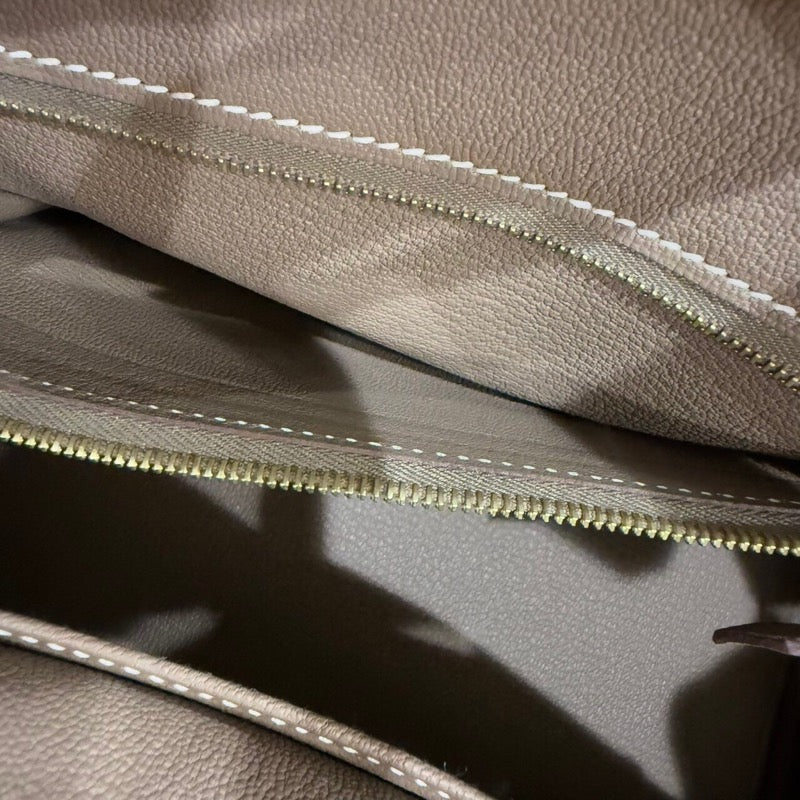 エルメス HERMES バーキン25 B刻印 エトゥープ ゴールド金具 トゴ レディース ハンドバッグ