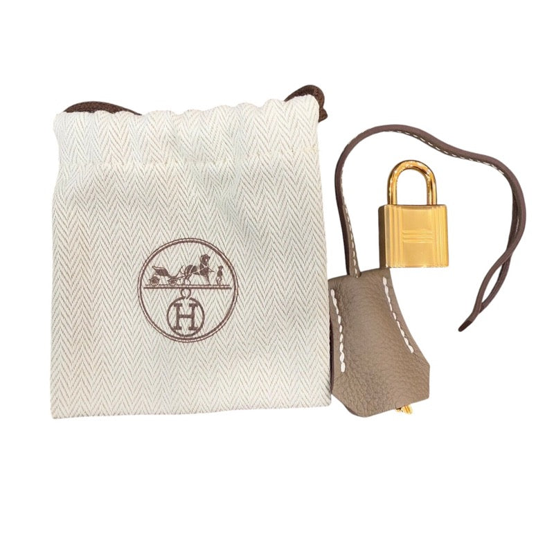 エルメス HERMES バーキン25 B刻印 エトゥープ ゴールド金具 トゴ レディース ハンドバッグ