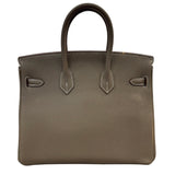 エルメス HERMES バーキン25 B刻印 エトゥープ ゴールド金具 トゴ レディース ハンドバッグ