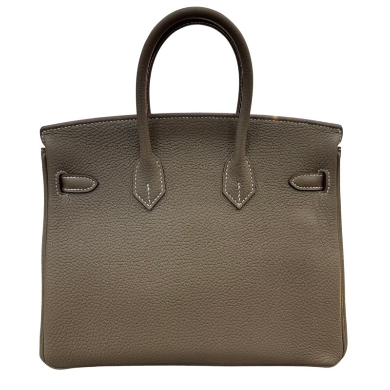 エルメス HERMES バーキン25 B刻印 エトゥープ ゴールド金具 トゴ レディース ハンドバッグ