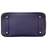 エルメス HERMES バーキン30　トレサージュ D刻 ブルーアンクル/SV金具 スイフト/エプソン レディース ハンドバッグ