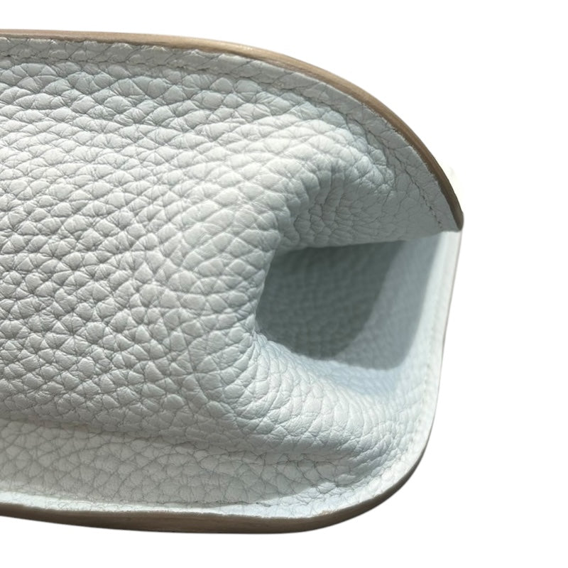 エルメス HERMES アルザン31 X刻印 ホワイト・シルバー金具