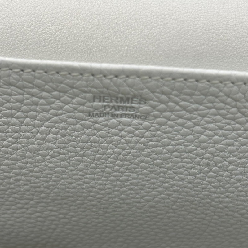 エルメス HERMES アルザン31 X刻印 ホワイト・シルバー金具 トリヨンクレマンス ユニセックス ハンドバッグ