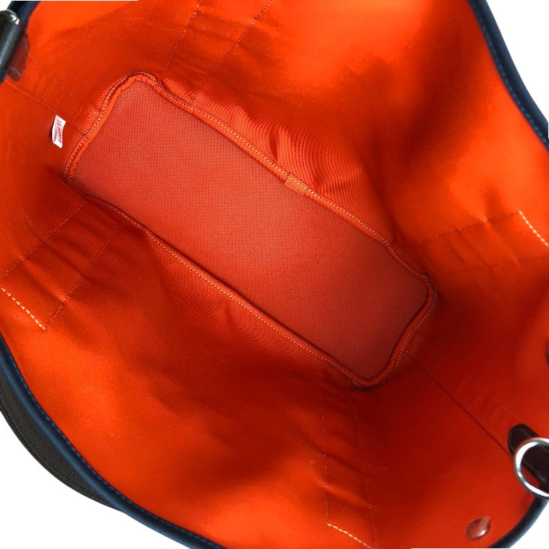 エルメス HERMES サックドパンサージュ D刻 ネイビー シルバー金具 トワル ユニセックス トートバッグ