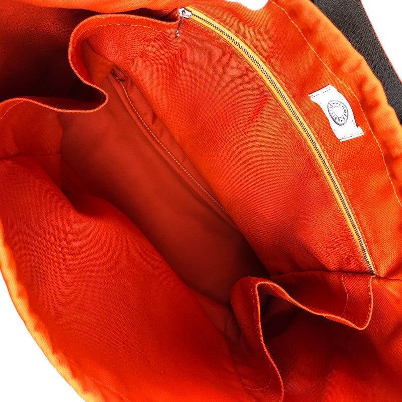 エルメス HERMES サックドパンサージュ D刻 ネイビー シルバー金具 トワル ユニセックス トートバッグ