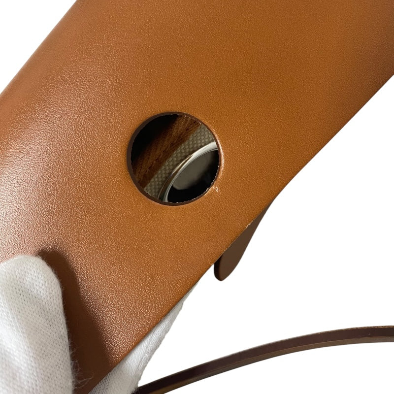 エルメス HERMES エールバッグジップPM B刻 ベージュ×ゴールド シルバー金具  トワル/ハンター レディース ショルダーバッグ