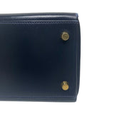 エルメス HERMES ケリー32 内縫い 〇X刻 ネイビー ゴールド金具 ボックスカーフ レディース ハンドバッグ
