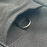 エルメス HERMES エールライン ブリーフケース グレー ナイロンキャンバス レディース ショルダーバッグ