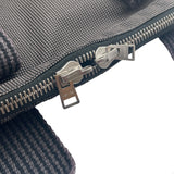 エルメス HERMES エールライン ブリーフケース グレー ナイロンキャンバス レディース ショルダーバッグ