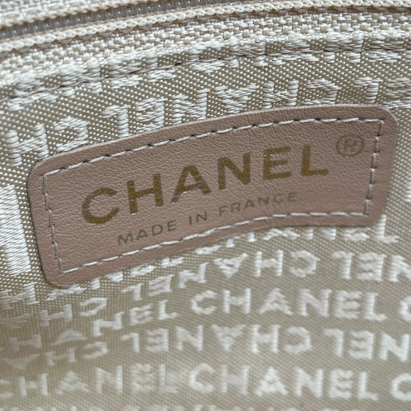 シャネル CHANEL チョコバーハンドバッグ A17370 ベージュ ラムスキン レディース ハンドバッグ
