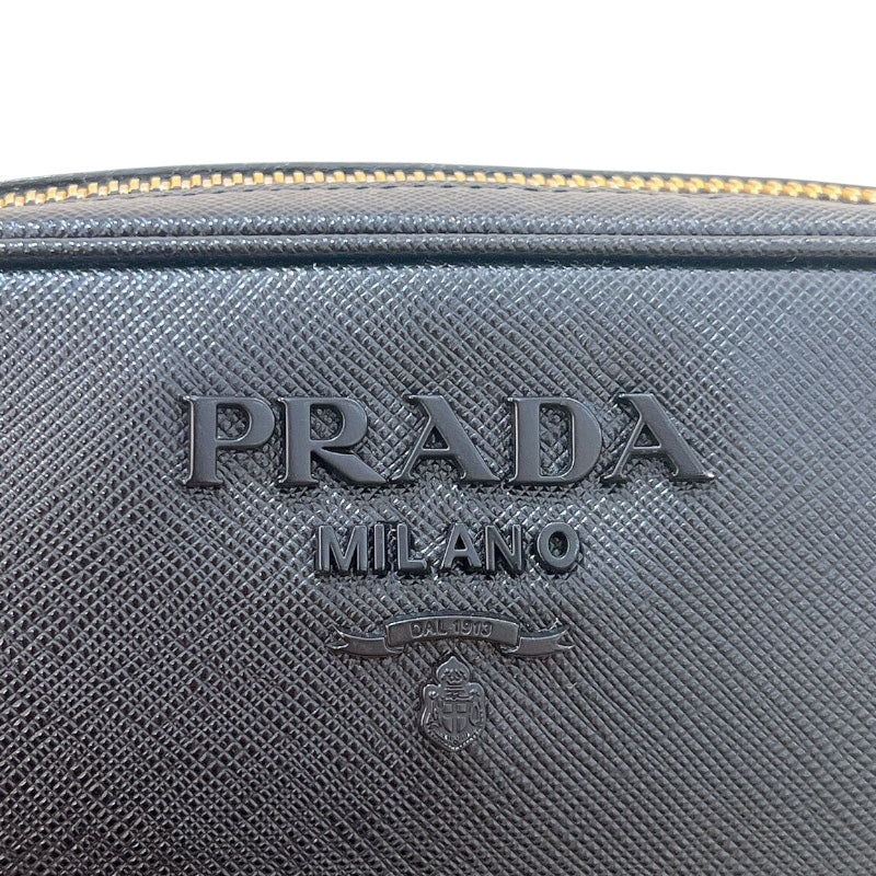 プラダ PRADA サフィアーノ ミニカメラバッグ 1BH036 ブラック ゴールド金具 サフィアーノレザー レディース ショルダーバッグ