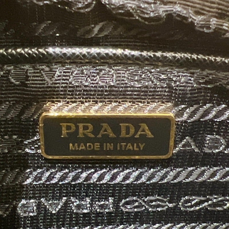 プラダ PRADA サフィアーノ ミニカメラバッグ 1BH036 ブラック ゴールド金具 サフィアーノレザー レディース ショルダーバッグ