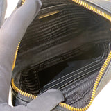 プラダ PRADA サフィアーノ ミニカメラバッグ 1BH036 ブラック ゴールド金具 サフィアーノレザー レディース ショルダーバッグ