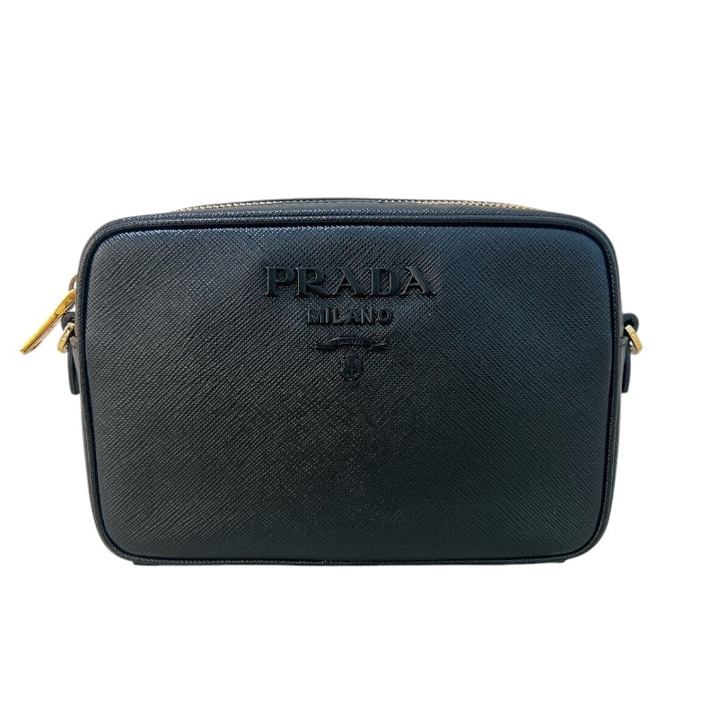プラダ PRADA サフィアーノ ミニカメラバッグ 1BH036 ブラック ゴールド金具 サフィアーノレザー レディース ショルダーバッグ