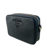 プラダ PRADA サフィアーノ ミニカメラバッグ 1BH036 ブラック ゴールド金具 サフィアーノレザー レディース ショルダーバッグ