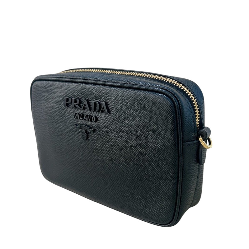 プラダ PRADA サフィアーノ ミニカメラバッグ 1BH036 ブラック ゴールド金具 サフィアーノレザー レディース ショルダーバッグ