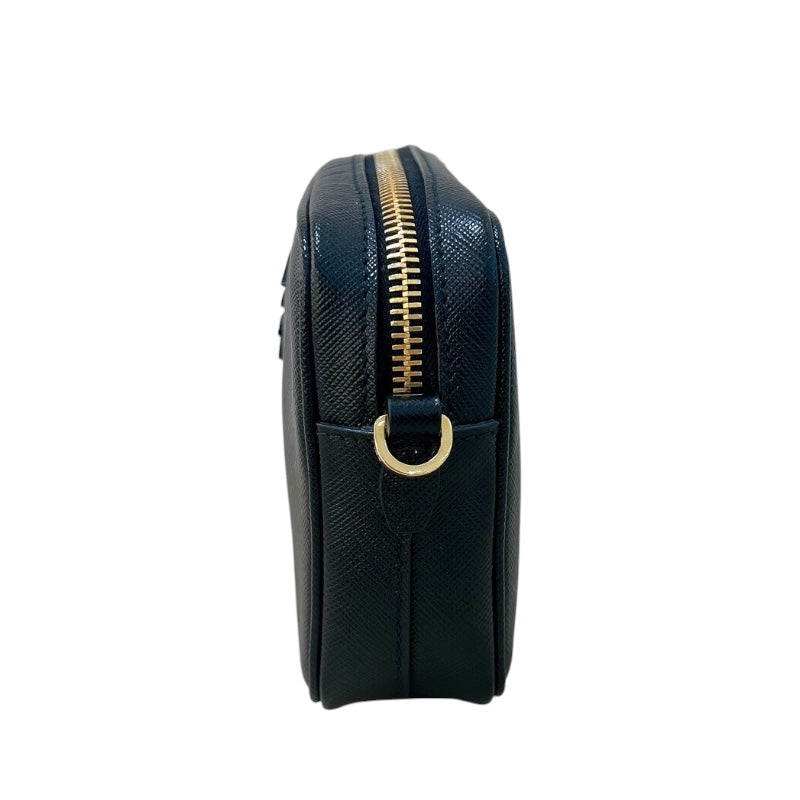 プラダ PRADA サフィアーノ ミニカメラバッグ 1BH036 ブラック ゴールド金具 サフィアーノレザー レディース ショルダーバッグ