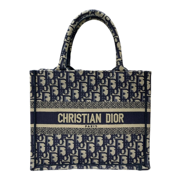 クリスチャン・ディオール Christian Dior ブックトート スモール M1265ZRIW ネイビー ジャガード レディース トートバッグ