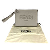 フェンディ FENDI FENDILOMA クラッチバッグ 7VA491 グレー レザー レディース クラッチバッグ