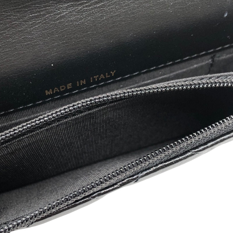 シャネル CHANEL マトラッセパールチェーンウォレット AP1839 ブラック・ゴールド金具 ラムスキン レディース ショルダーバッグ