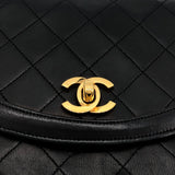 シャネル CHANEL マトラッセショルダーバッグ ブラック・ゴールド金具  カーフ レディース ショルダーバッグ