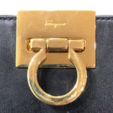 サルヴァトーレ・フェラガモ Salvatore Ferragamo ガンチーニ 2wayバッグ ブラック レザー レディース ハンドバッグ