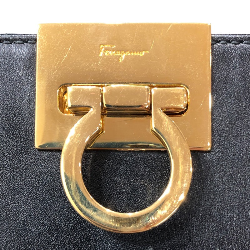 サルヴァトーレ・フェラガモ Salvatore Ferragamo ガンチーニ 2wayバッグ ブラック レザー レディース ハンドバッグ