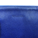 シャネル CHANEL オンザロード　ワイルドステッチ トートバッグ A92211 ネイビー　SV金具 キャビアスキン ユニセックス トートバッグ