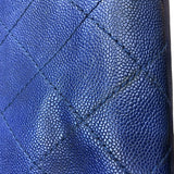 シャネル CHANEL オンザロード　ワイルドステッチ トートバッグ A92211 ネイビー　SV金具 キャビアスキン ユニセックス トートバッグ