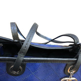 シャネル CHANEL オンザロード　ワイルドステッチ トートバッグ A92211 ネイビー　SV金具 キャビアスキン ユニセックス トートバッグ