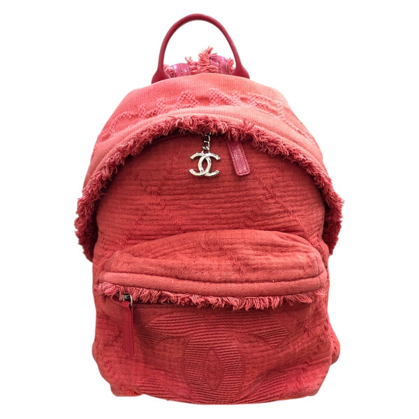 シャネル CHANEL ココマークバックパック AS0313 レッド　SV金具 ミックスファイバー レディース リュック・デイパック