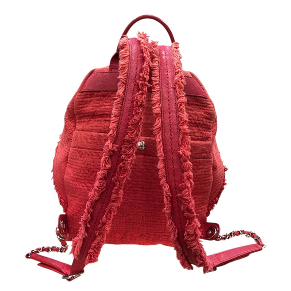 シャネル CHANEL ココマークバックパック AS0313 レッド　SV金具 ミックスファイバー レディース リュック・デイパック