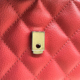 シャネル CHANEL マトラッセチェーンウォレット ピンク・シルバー金具 キャビア レディース ウォレットチェーン