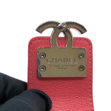 シャネル CHANEL マトラッセチェーンウォレット ピンク・シルバー金具 キャビア レディース ウォレットチェーン