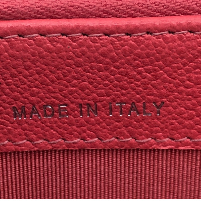 シャネル CHANEL マトラッセチェーンウォレット ピンク・シルバー金具 キャビア レディース ウォレットチェーン
