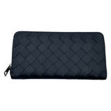 ボッテガ・ヴェネタ BOTTEGA VENETA イントレチャート 長財布 ブラック レザー ユニセックス 長財布
