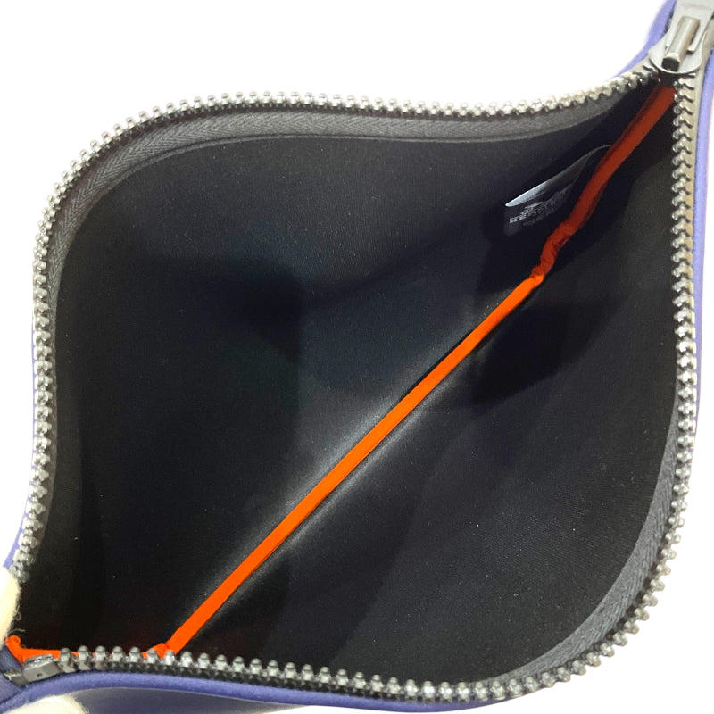 エルメス HERMES ネオバン MM ネイビー ポリアミド ユニセックス ポーチ