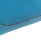 エルメス HERMES トリム31 □A刻 ブルージーン シルバー金具 フィヨルド レディース ショルダーバッグ