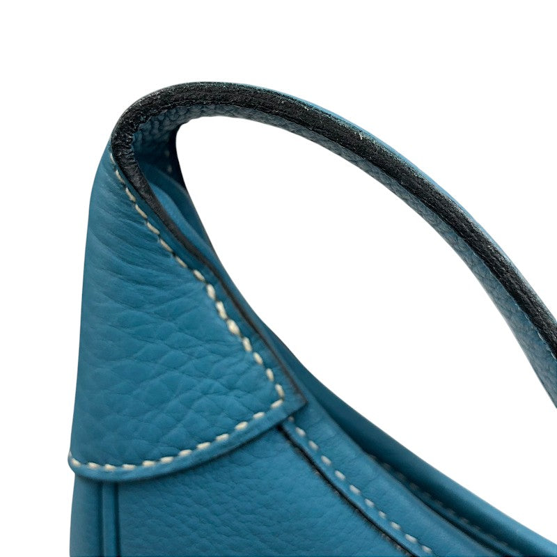 エルメス HERMES トリム31 □A刻 ブルージーン シルバー金具 フィヨルド レディース ショルダーバッグ