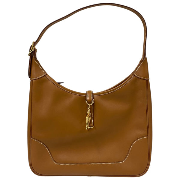 エルメス HERMES トリム31 □B刻 ゴールド シルバー金具 ヴォーガリバー レディース ショルダーバッグ