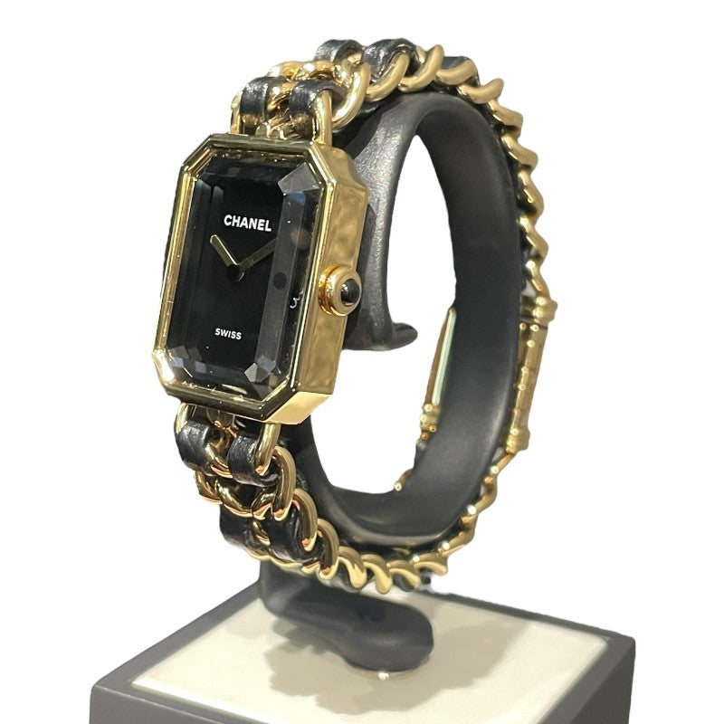 シャネル CHANEL プルミエール オリジナルエディション H6951 GPｘレザー レディース 腕時計