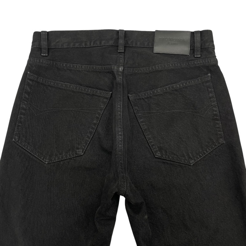 バレンシアガ BALENCIAGA デニムパンツ 681733 ブラック コットン ユニセックス デニムパンツ
