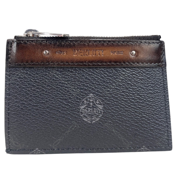 ベルルッティ Berluti シグネチャーコインパース ブラック PVC/レザー メンズ コインケース